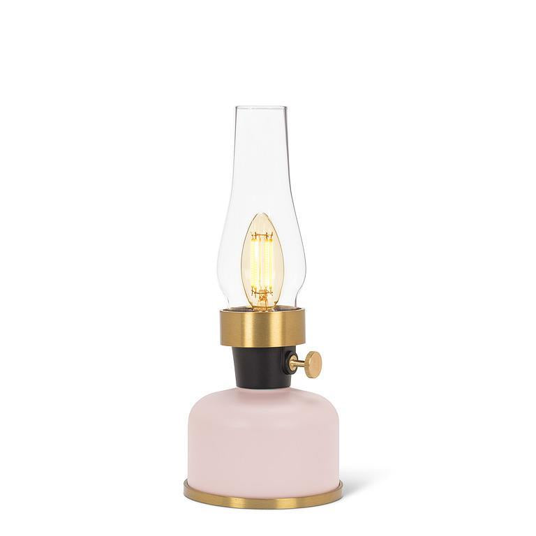SMALL LED LANTERN W/ CHIMNEY