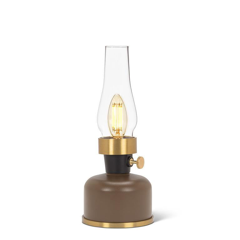 SMALL LED LANTERN W/ CHIMNEY