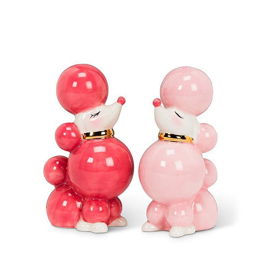 POODLE SALT & PEPPER SHAKERS