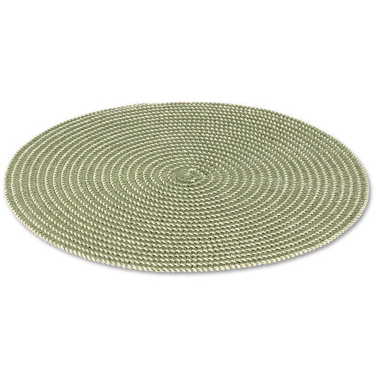 GREEN ROUND WOVEN PLACEMAT
