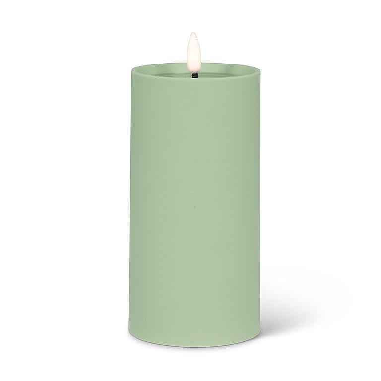 INDOOR/OUTDOOR GREEN LED CANDLE