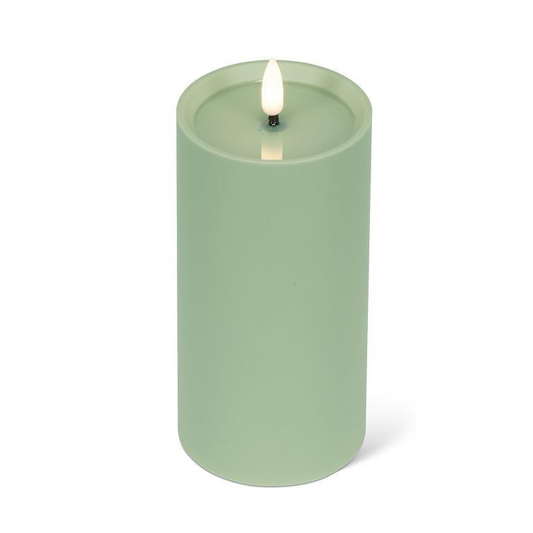 INDOOR/OUTDOOR GREEN LED CANDLE