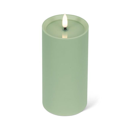 INDOOR/OUTDOOR GREEN LED CANDLE