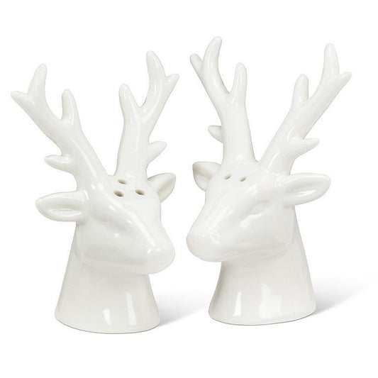 STAG HEAD SALT & PEPPER SHAKERS