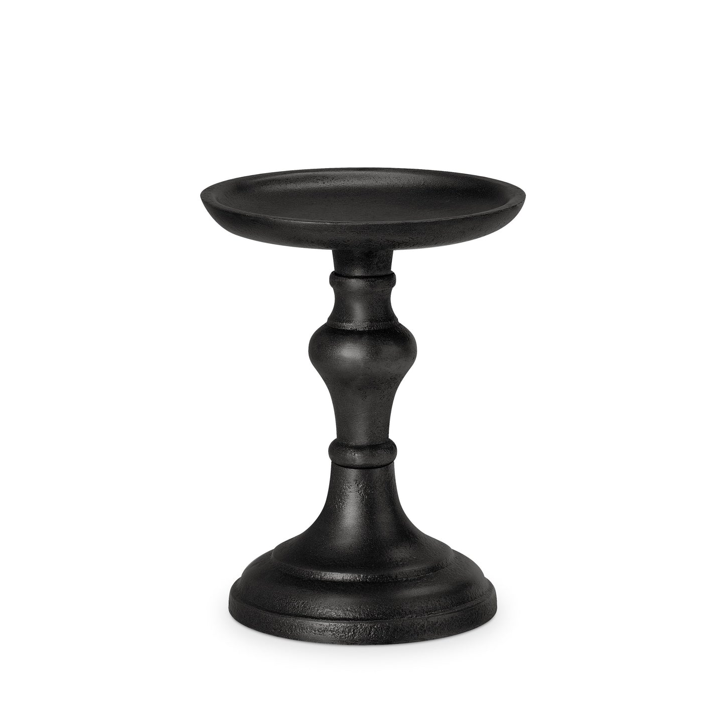 BLACK ANTIQUE CANDLE HOLDER