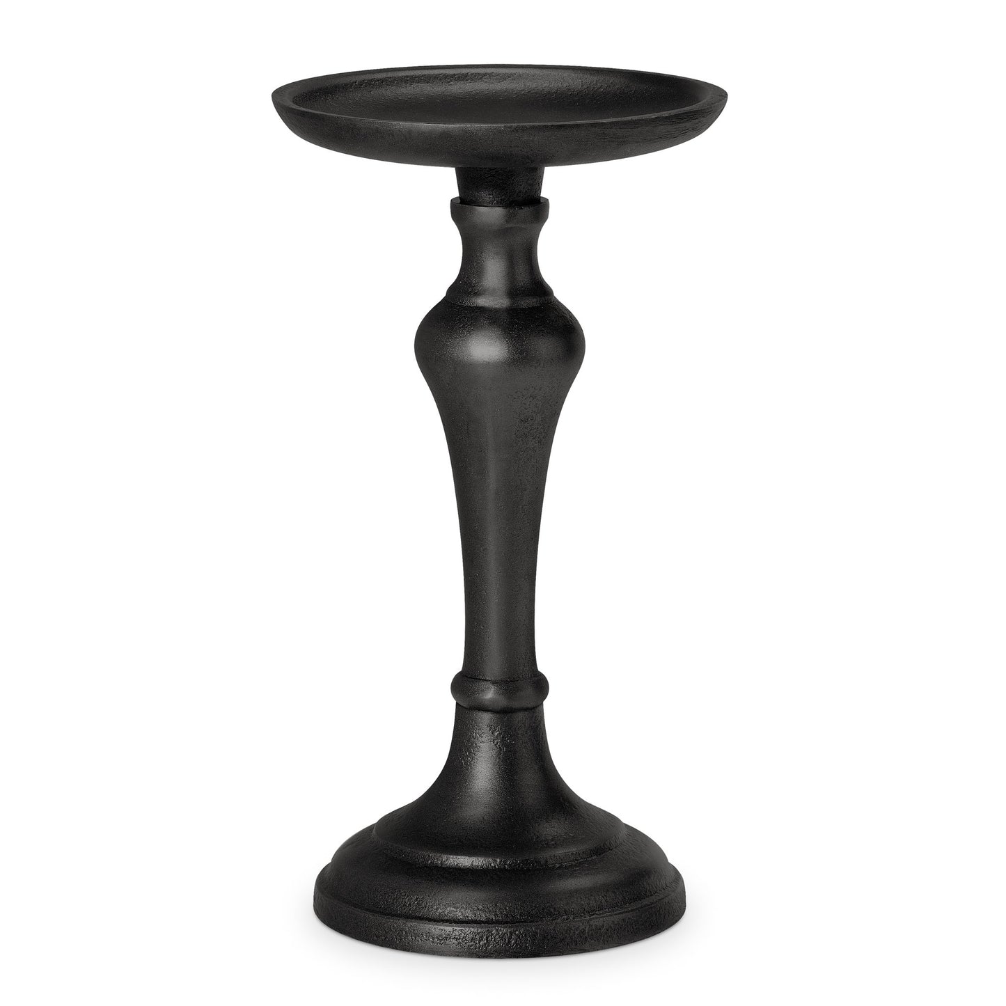 BLACK ANTIQUE CANDLE HOLDER