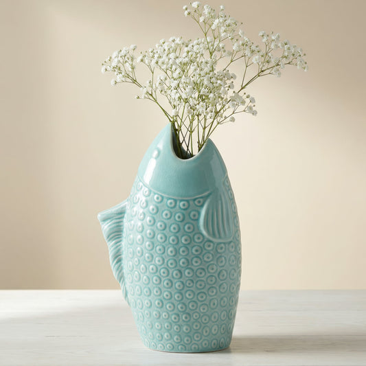 FISH SHAPED CERAMIC VASE