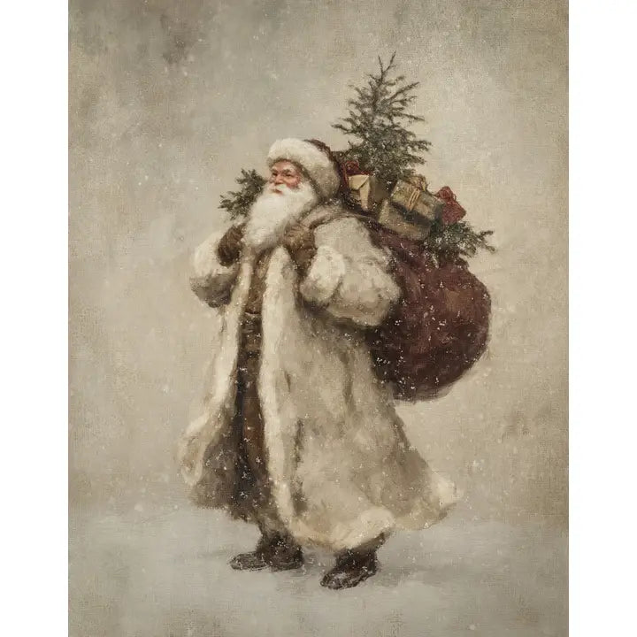 VINTAGE SANTA CLAUS CANVAS PRINT