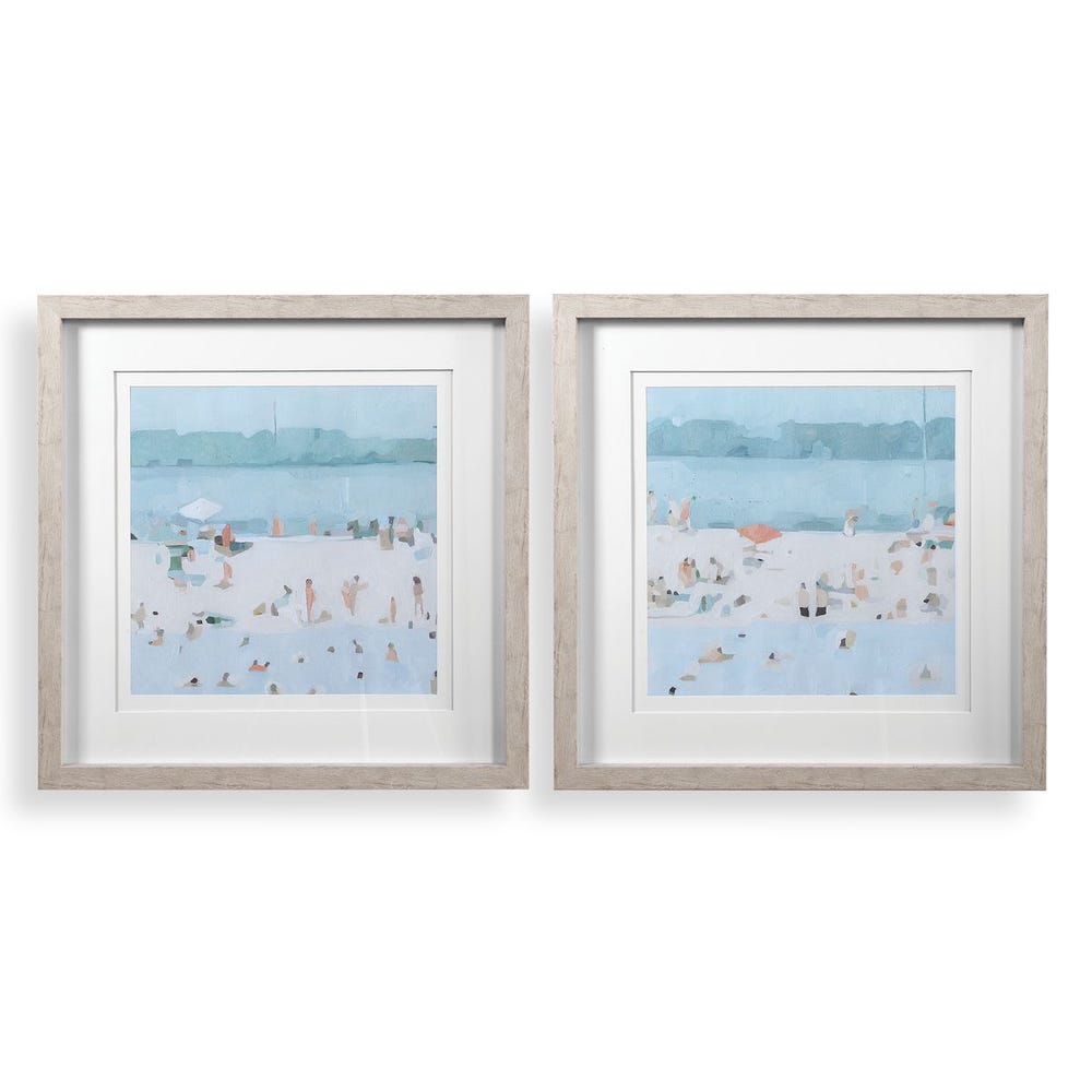 SEAGLASS GLASS FRAMED ART