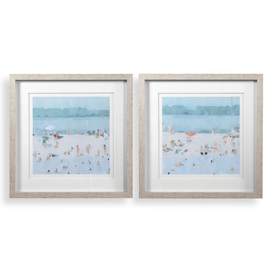 SEAGLASS GLASS FRAMED ART