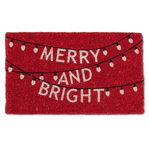 MERRY AND BRIGHT COIR MAT