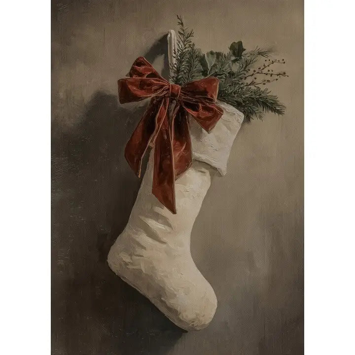 CHRISTMAS STOCKING CANVAS PRINT