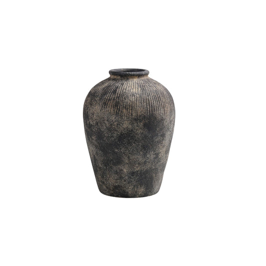 BLACK TERRACOTTA VASE