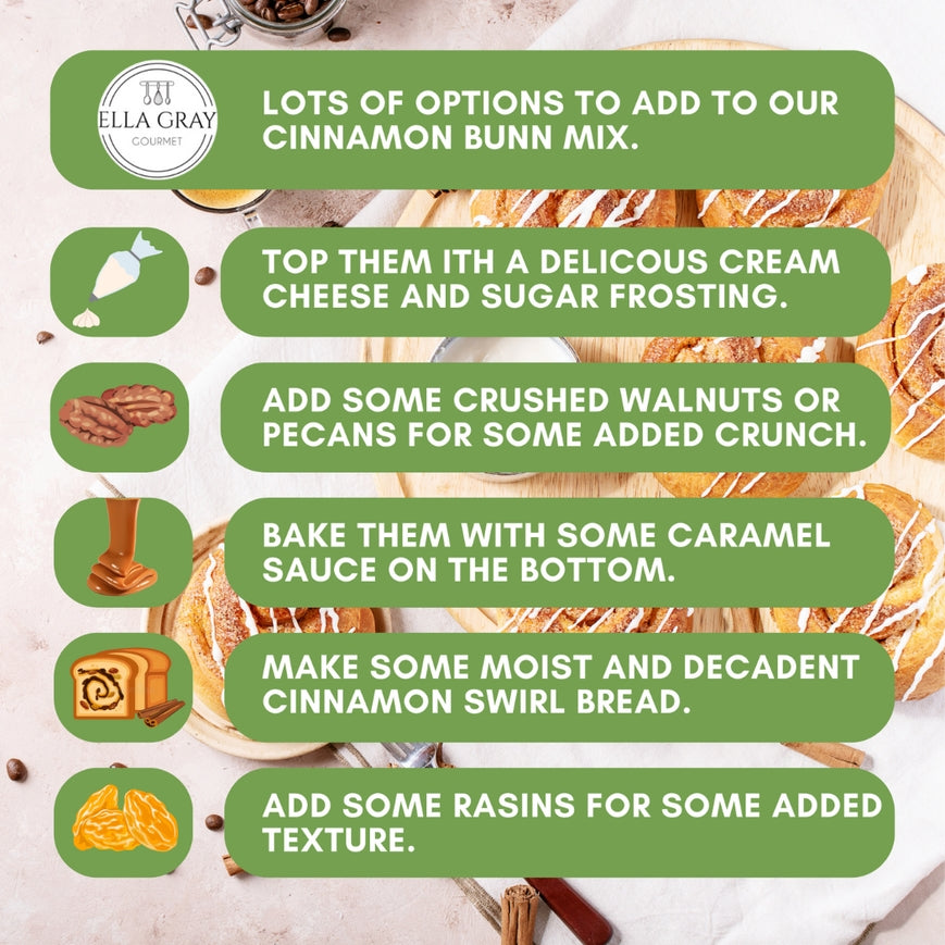 CINNAMON BUNS RECIPE MIX
