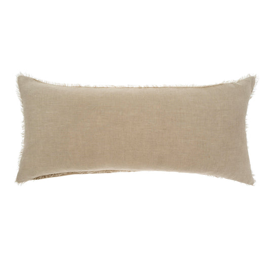 LINA LINEN LUMBAR PILLOW - DRIFTWOOD