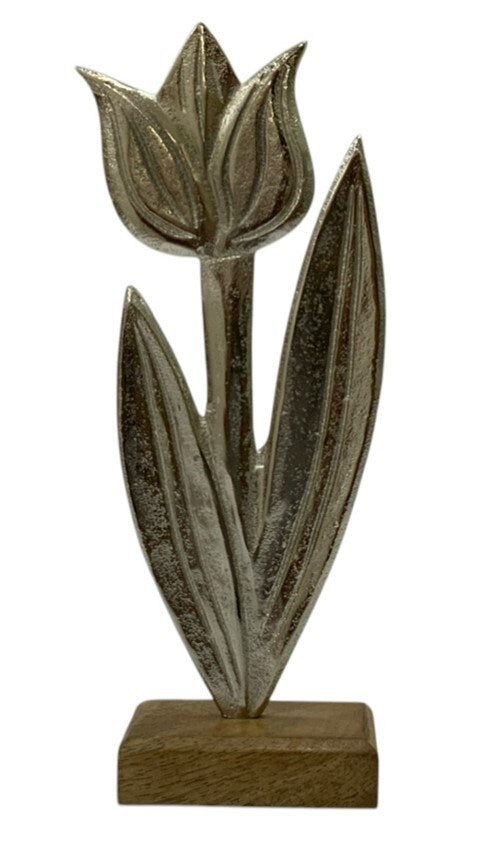 METAL TULIP ON BASE