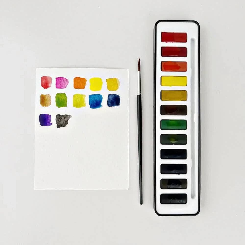 WATERCOLOUR PAINT SET 12 COLOURS