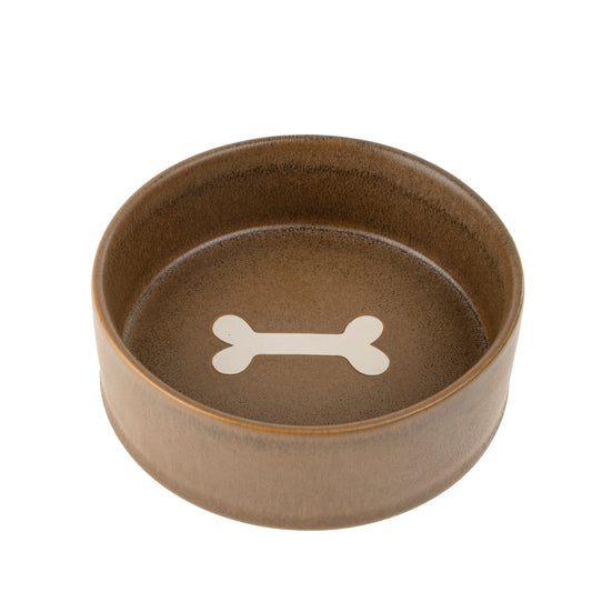 POTTERY PET BOWL