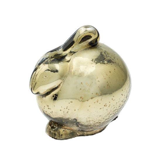 BUNNY RABBIT GLASS STATUETTE