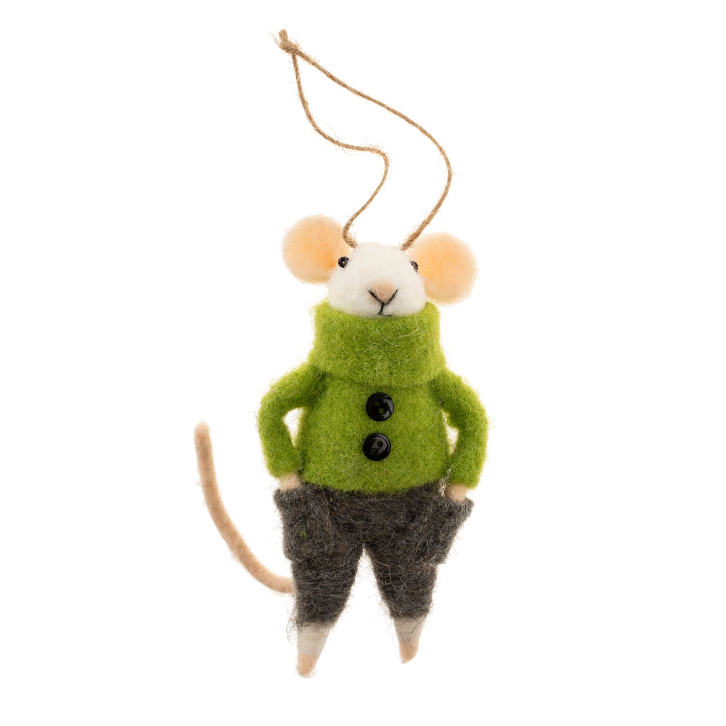 COMFORTABLE COOPER MOUSE ORNAMENT