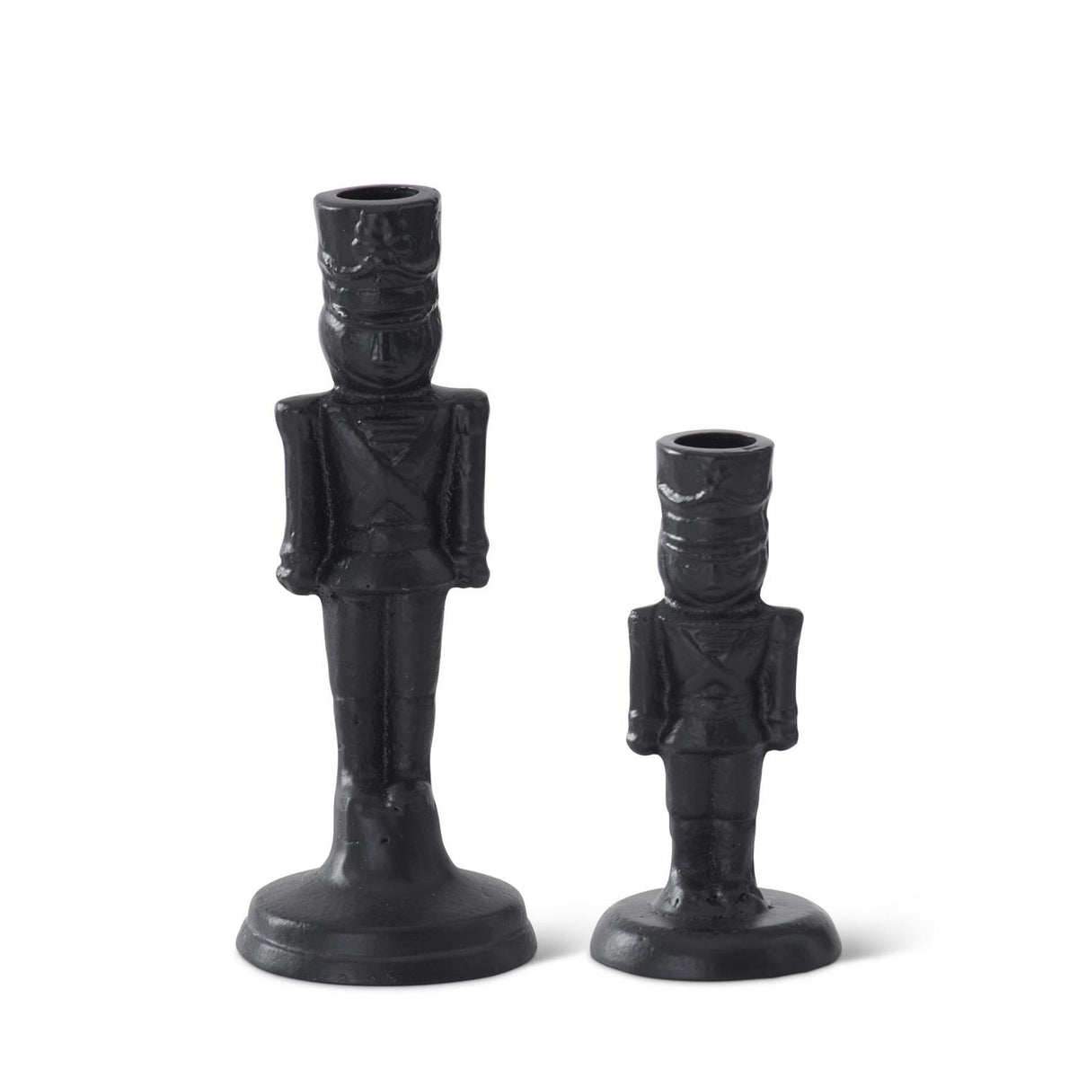 BLACK METAL SOLIDER TAPER HOLDERS