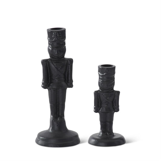 BLACK METAL SOLIDER TAPER HOLDERS