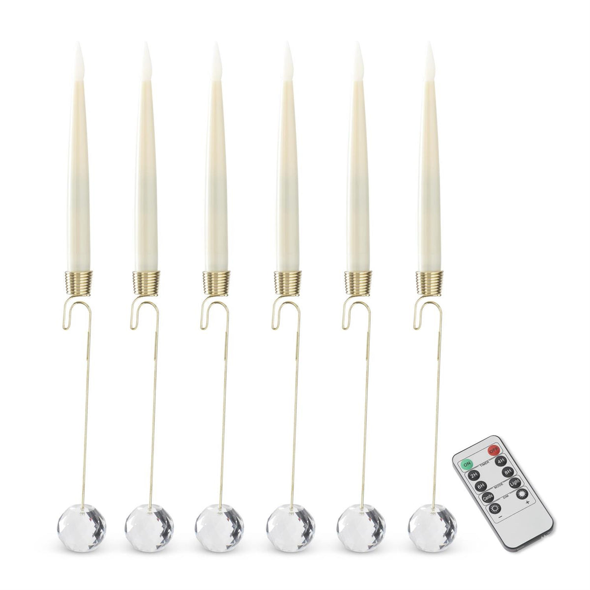 GLASS LED PENDANT HANGING ORNAMENTS