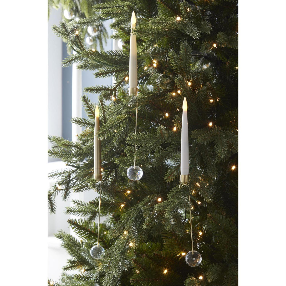 GLASS LED PENDANT HANGING ORNAMENTS