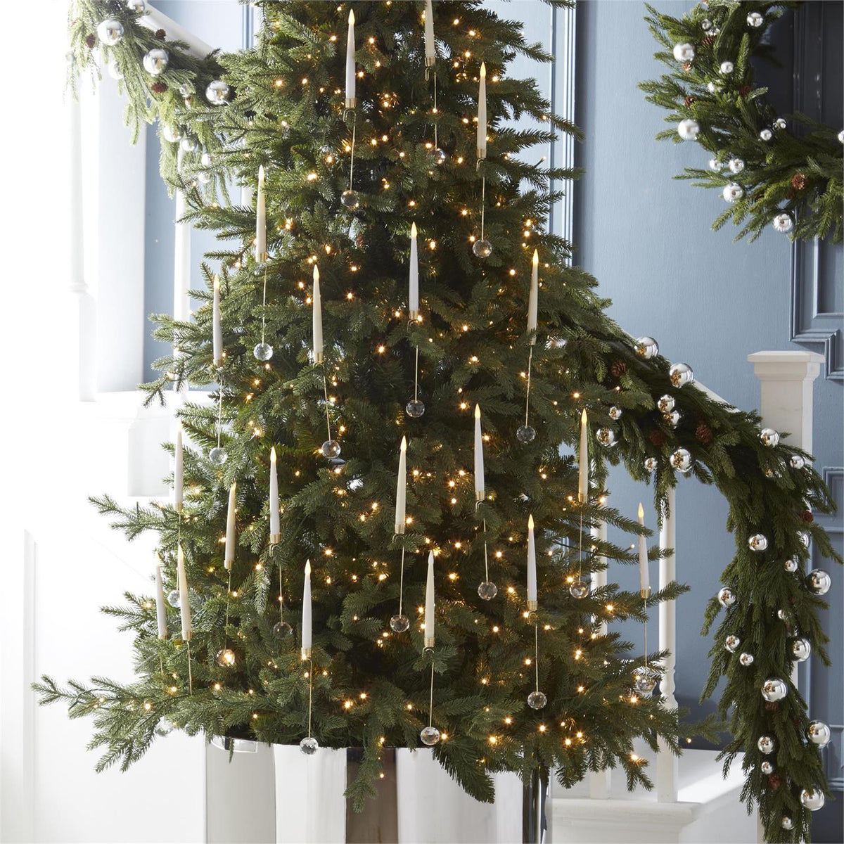 GLASS LED PENDANT HANGING ORNAMENTS