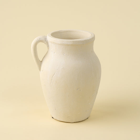 CREAM RHODES PITCHER VASE