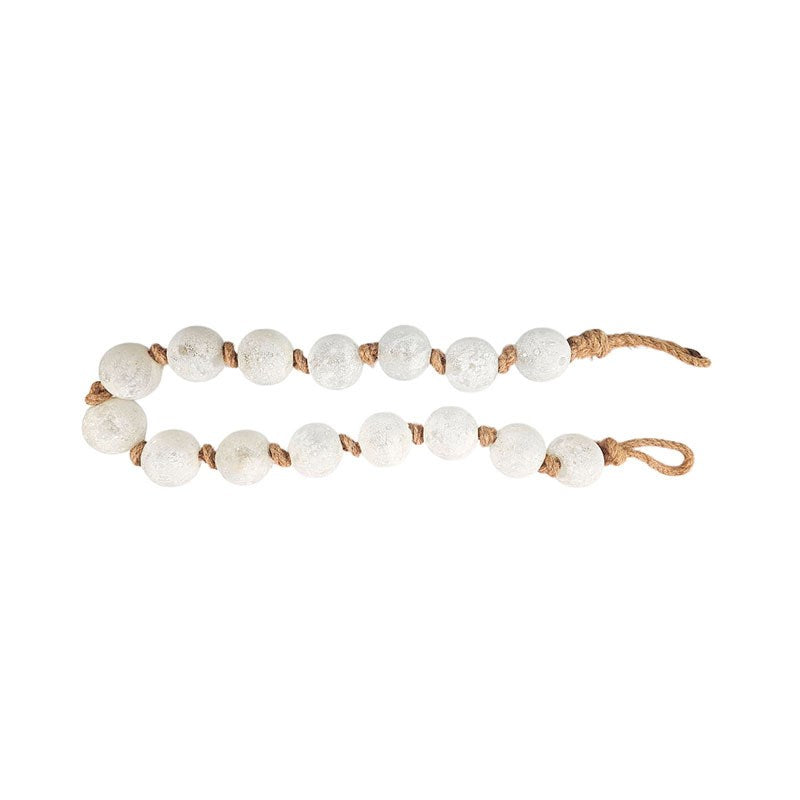 WHITE GLASS GARLAND