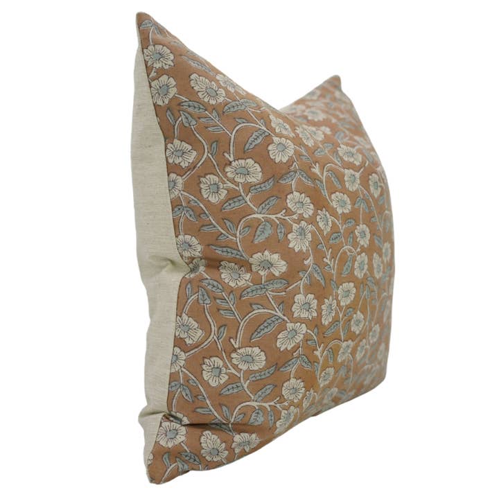 HARIWAD BLOCK PRINT LINEN PILLOW
