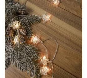 LED STAR STRING LIGHTS W/ TIMER
