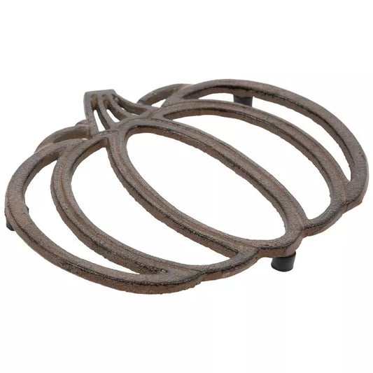 BROWN PUMPKIN METAL TRIVET