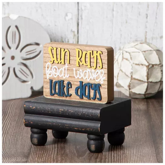 LAKE DAYS WOOD BLOCK