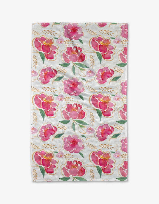 PINK PEONY TEA TOWEL