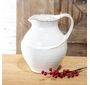 WHITE CERAMIC DECO PITCHER