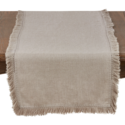 STONEWASHED FRINGE RUNNER 16X72"