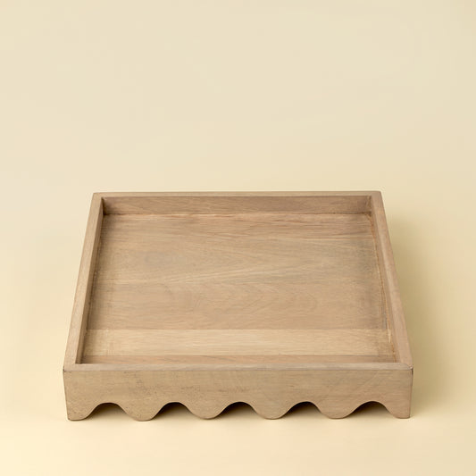 SQUARE SCALLOPED EDGE TRAY