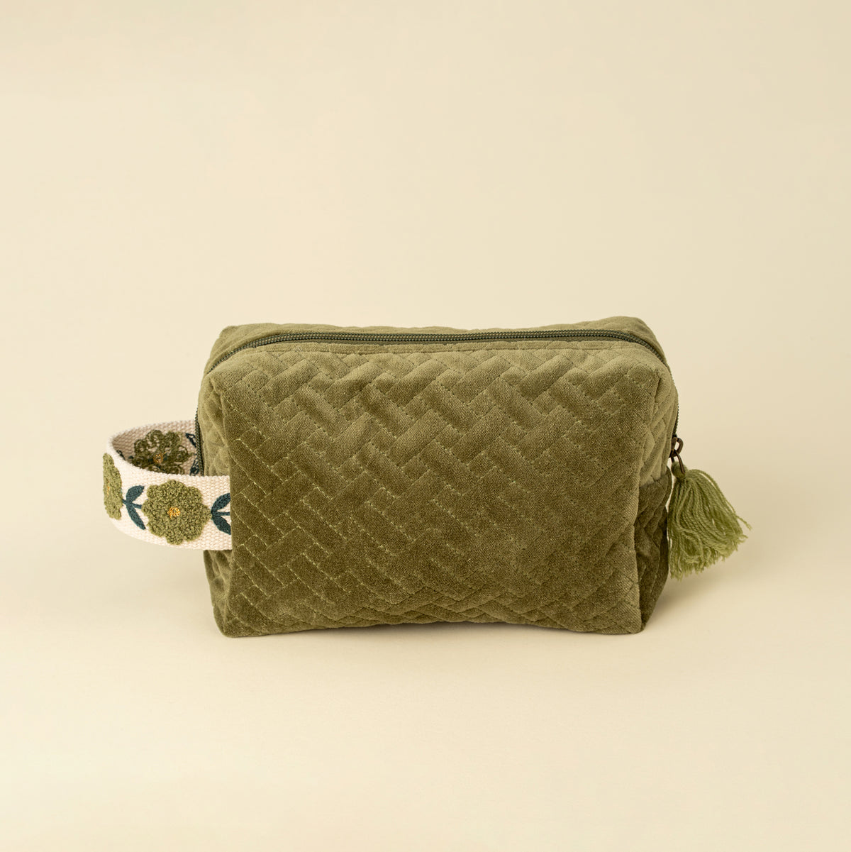 ROSETTE VELVET VANITY POUCH