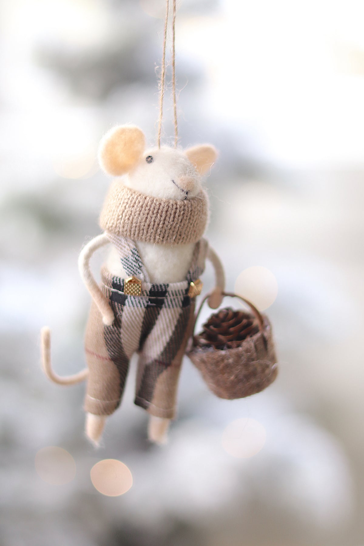 TARTAN TIM MOUSE ORNAMENT