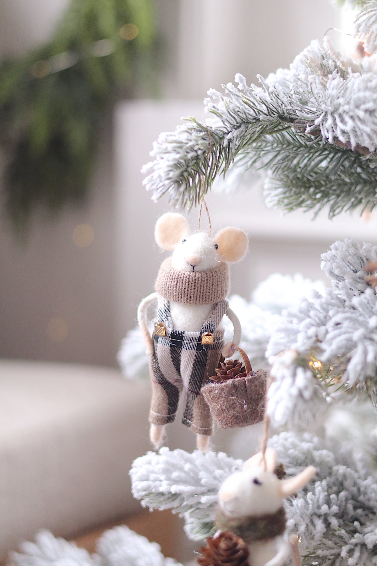 TARTAN TIM MOUSE ORNAMENT