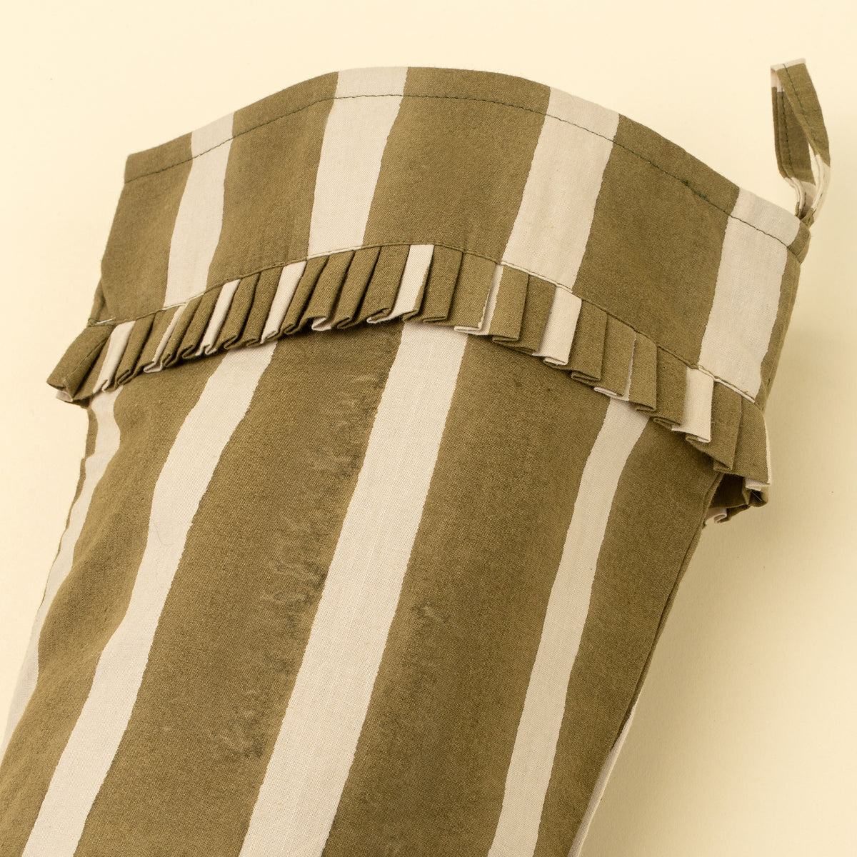 BLOCK PRINT STRIPE STOCKING