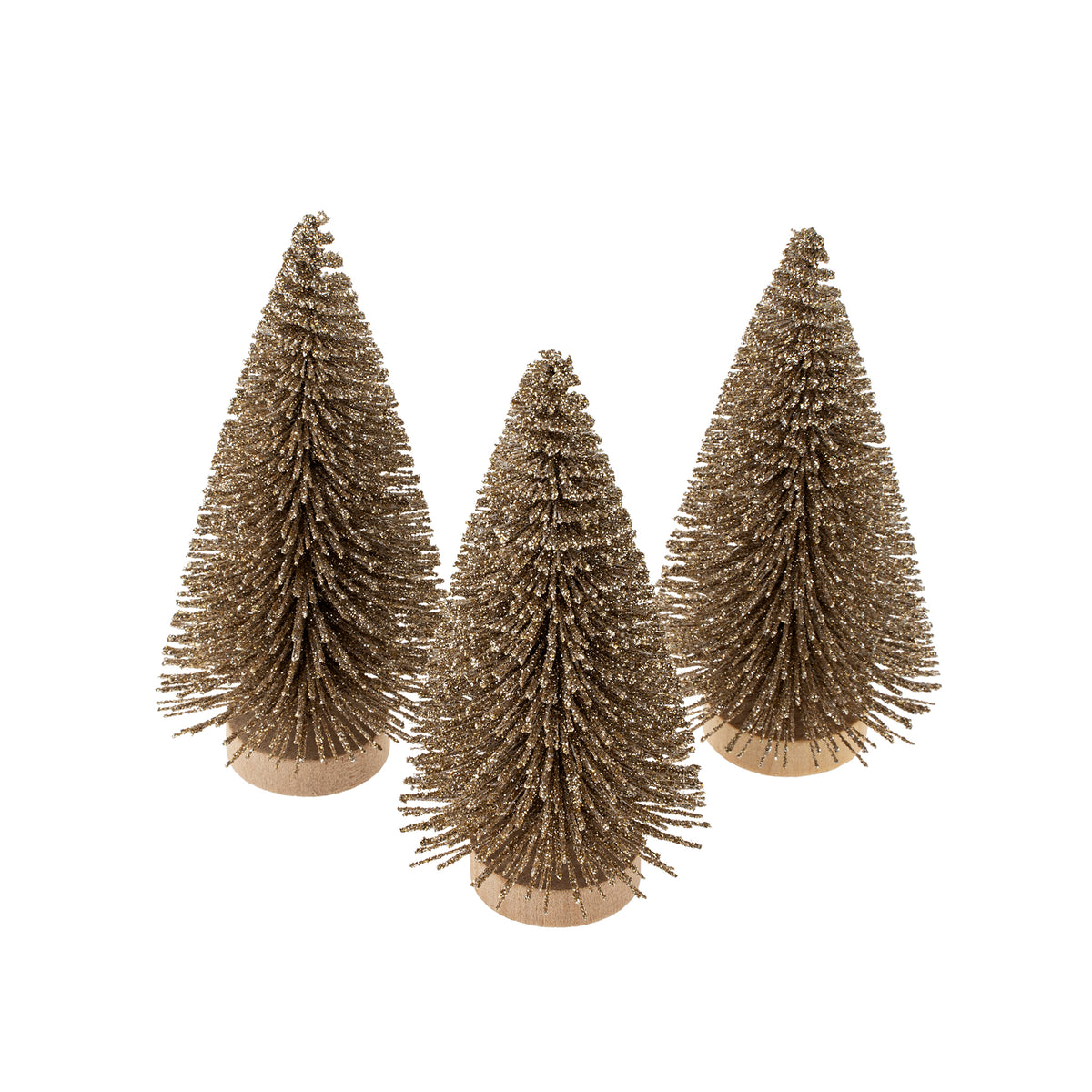 MINI GOLD BOTTLE BRUSH TREE