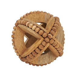 WOODEN BEADED ORB