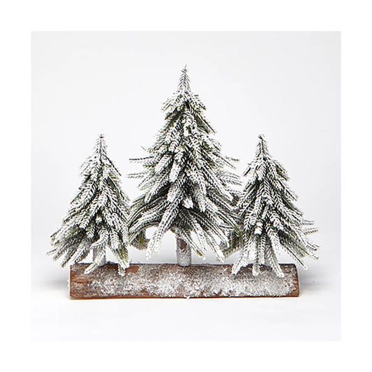 FROSTED FIR TRIO TREES