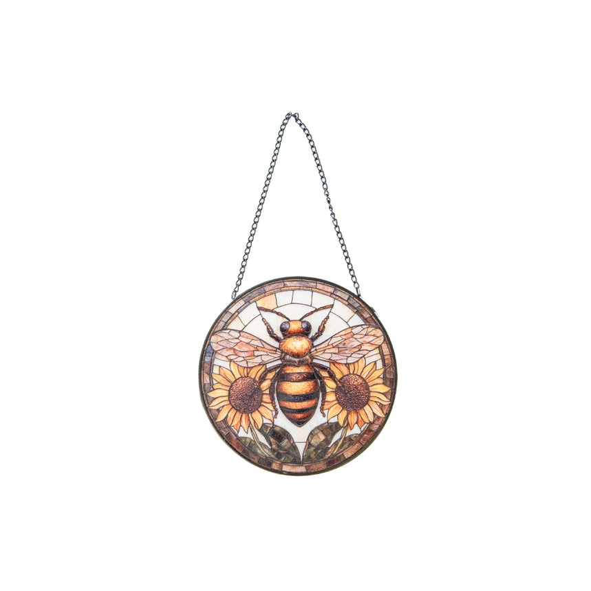 BEE STAINED GLASS SUNCATCHER