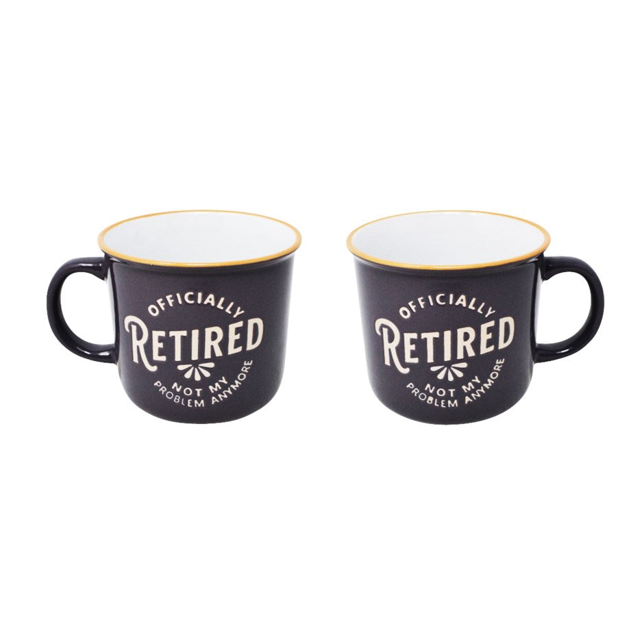 OFFICIALLY RETIRED MUG