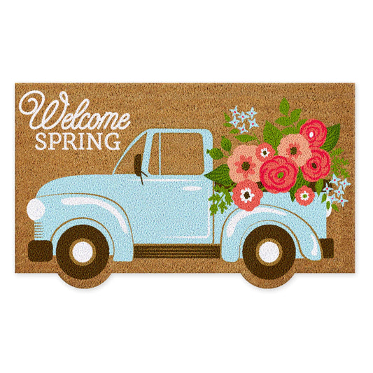 WELCOME SPRING TRUCK DOORMAT