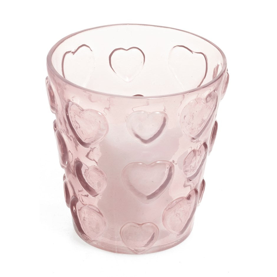 PURPLE HEART CANDLE HOLDER